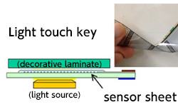 Detail image 2 of Capacitance sensor key sheet